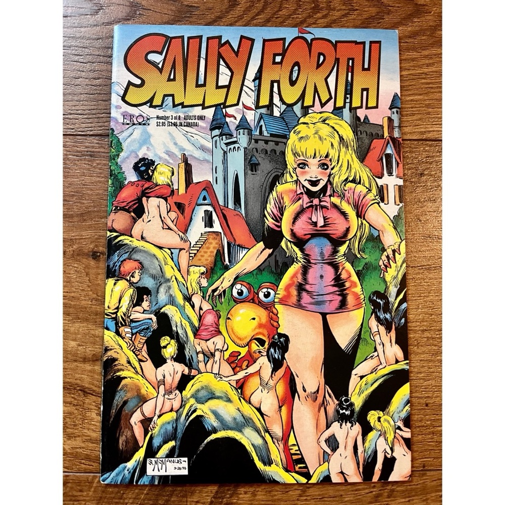Vtg 93 Sally Forth No.3 Adult Comic Book Wallace Wood Eros Comix Blonde Woman